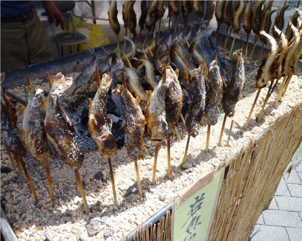 岩魚の塩焼きの写真